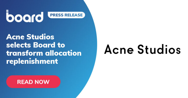 Acne Studios choisit Board pour optimiser ses processus de réapprovisionnement des stocks