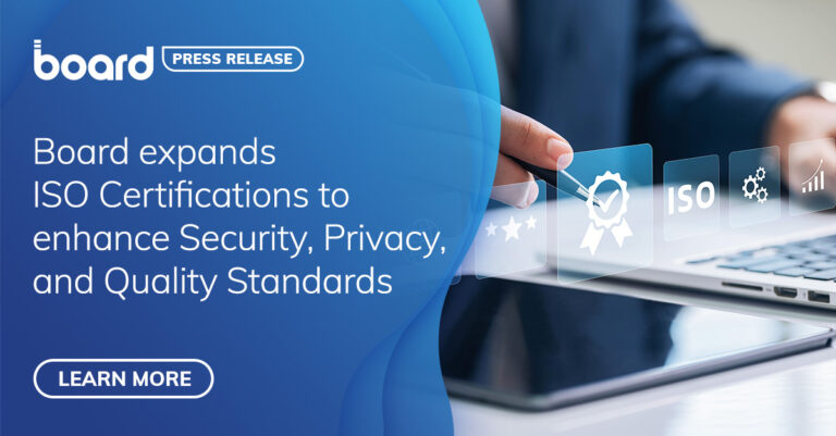 Board Expands ISO Certifications to Enhance Security, Privacy, and Quality Standards