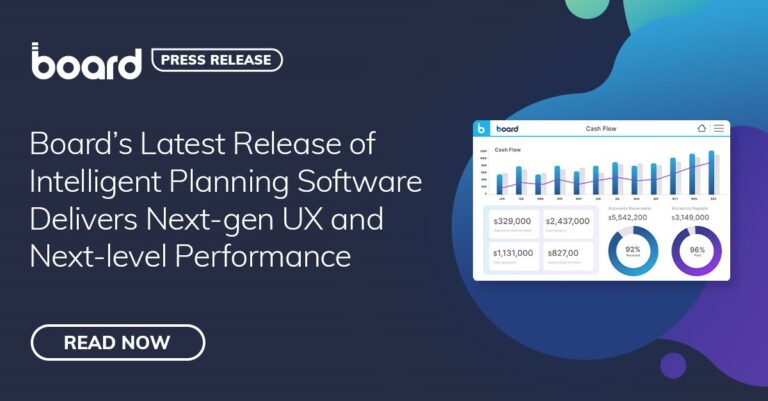 Board’s Latest Release of Intelligent Planning Software Delivers Next-gen UX and Next-level Performance