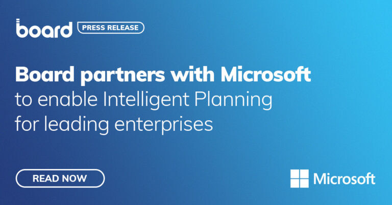 Board、大手企業向Intelligent Planningの実現に向けMicrosoftと提携