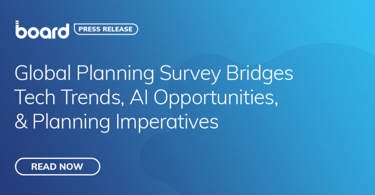 La Global Planning Survey di Board crea un collegamento tra le tendenze tecnologiche, le opportunità dell’IA e gli imperativi di pianificazione