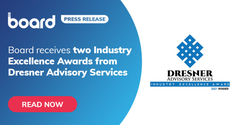 Board riceve da Dresner Advisory Services il premio “Industry Excellence”