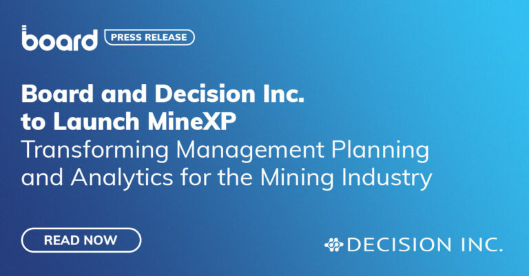 Board and Decision Inc., collaborate to launch MineXP