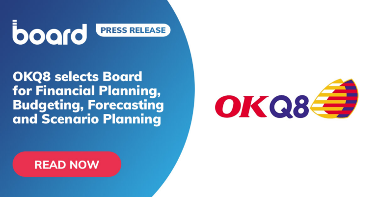 OKQ8 ha selezionato Board per la pianificazione finanziaria, il budget, le previsioni e la modellazione degli scenari di business